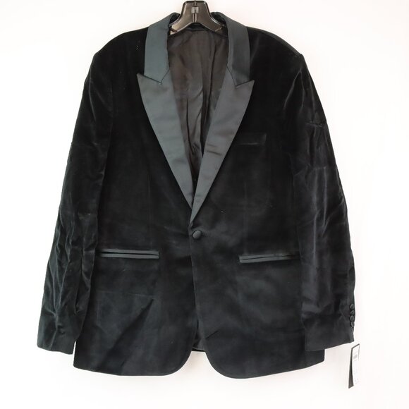 NWT Abercrombie & Fitch The A&F Collins Tailored Classic Velvet Blazer Size 40R - Picture 1 of 7